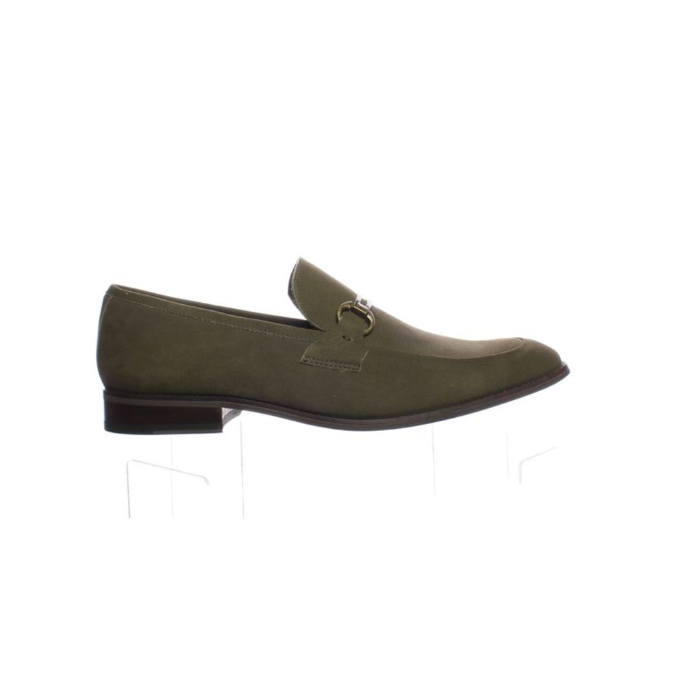 Marc Joseph Mens Chatham Sq Olive Nubuck Loafers Size 9.5 Medium (D, M)
